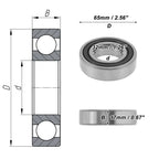 1 Pc 62/32DDU Deep Groove Ball Bearing P4 for Scooter Skateboard (32x65x17mm)