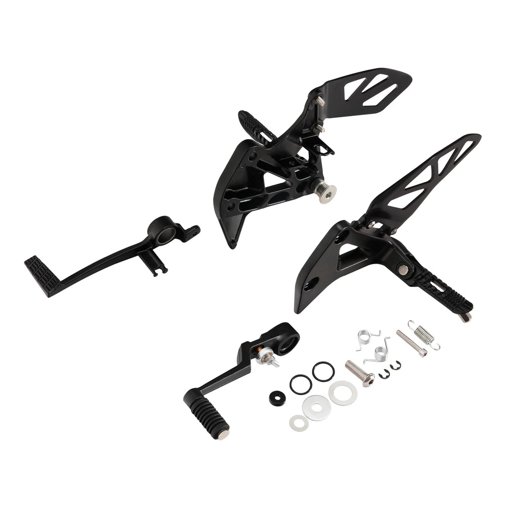 Front Rider Driver Foot Pegs Footrests Bracket for Suzuki GSXR1000 (2017–2025)
