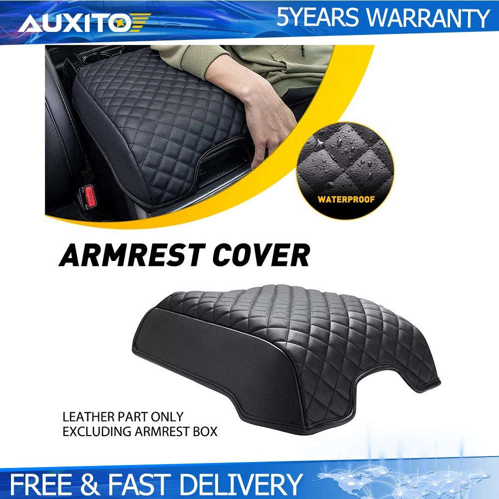 Center Console Lid Armrest Cover Cushion Pad for Ford F150 F250 (2015–2022)