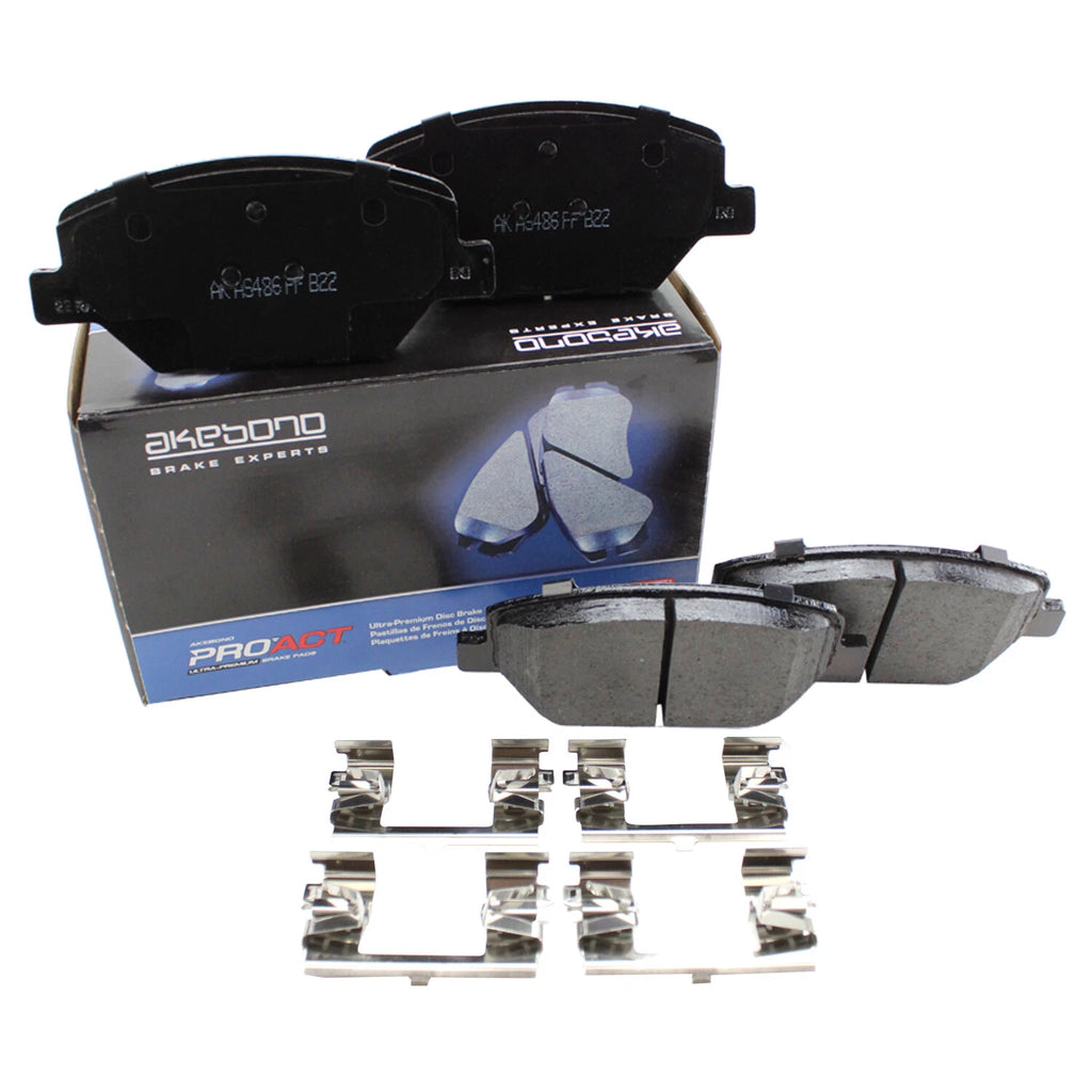 Set of 4 Akebono ProACT Front Ceramic Brake Pads for Buick Chevrolet Cadillac GMC