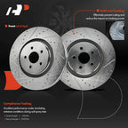 Drilled Brake Rotors for Ford Fusion, Edge, Lincoln MKX, MKZ