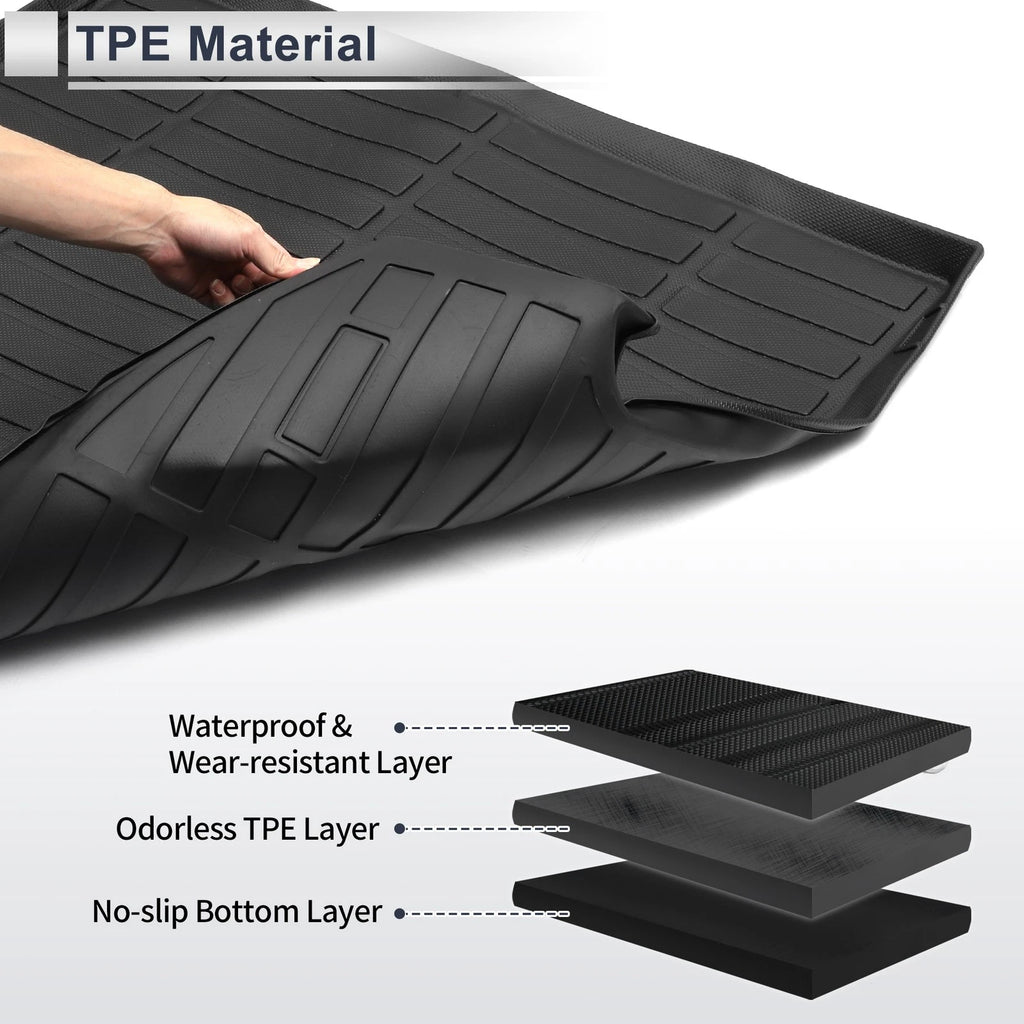 Cargo Liner Rear Trunk Mat for Buick Encore GX (2020–2024) TPE Long Grid Pattern