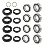 Front and Rear Wheel Bearings Seals Kit for Yamaha Rhino 450 660 700 (2012)