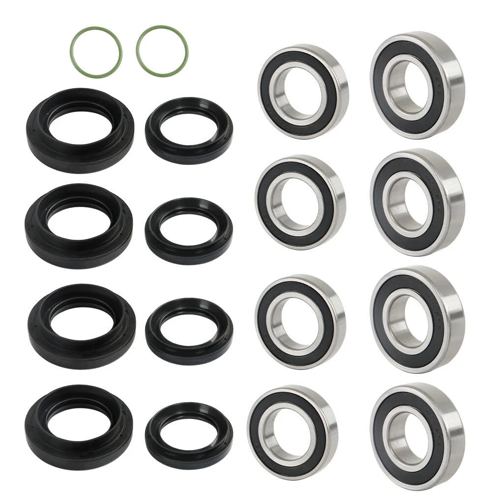Front and Rear Wheel Bearings Seals Kit for Yamaha Rhino 450 660 700 (2012)