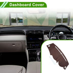 Dashboard Cover Mat for Hyundai ix35 Tucson (2010-2015) - Brown Carpet