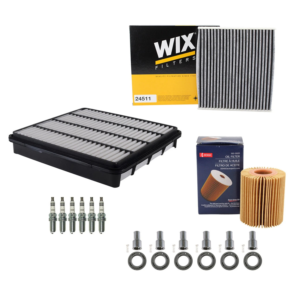 Tune Up Kit with 6 NGK Spark Plugs & Boots for Toyota Tundra (2000–2023)