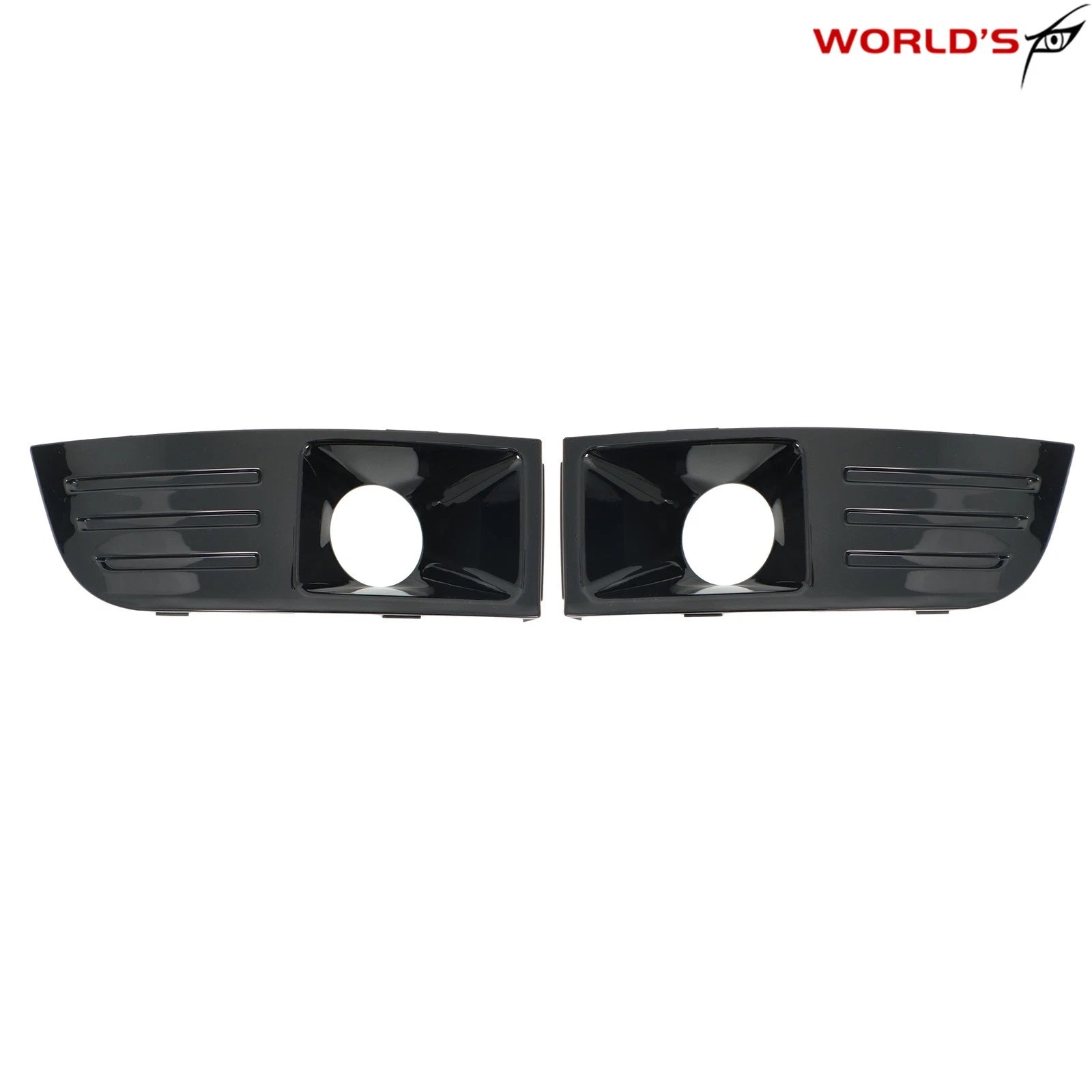 Fog Light Trim Cover Set for Ford Flex (2009–2012) Black Factory