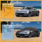Waterproof Car Cover for Mazda MX-5 Miata (190T-PU) Black with Zipper
