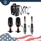 Front & Rear Shock Strut Assembly + Air Compressor for Chevy Suburban Tahoe (2015–2020)