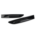 Black Front Side Fender Air Vent Grille Trim for Jaguar XE F-Pace (2015-2023)