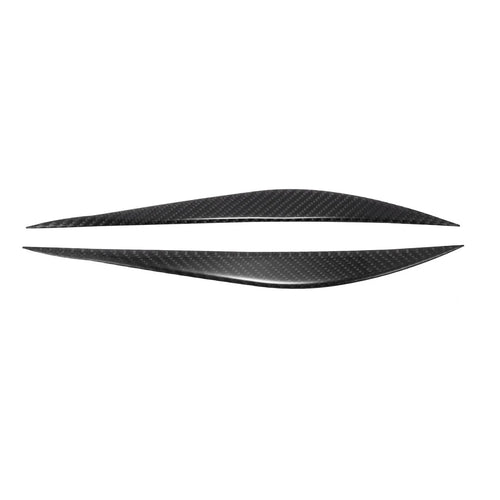 1 Pair Eye Lid Cover Sticker for BMW F30 Carbon Fiber Black (2012-2019)