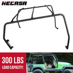 Set of 2 Removable Black Roof Rack Bars for Jeep Wrangler TJ (1997–2006) #76713