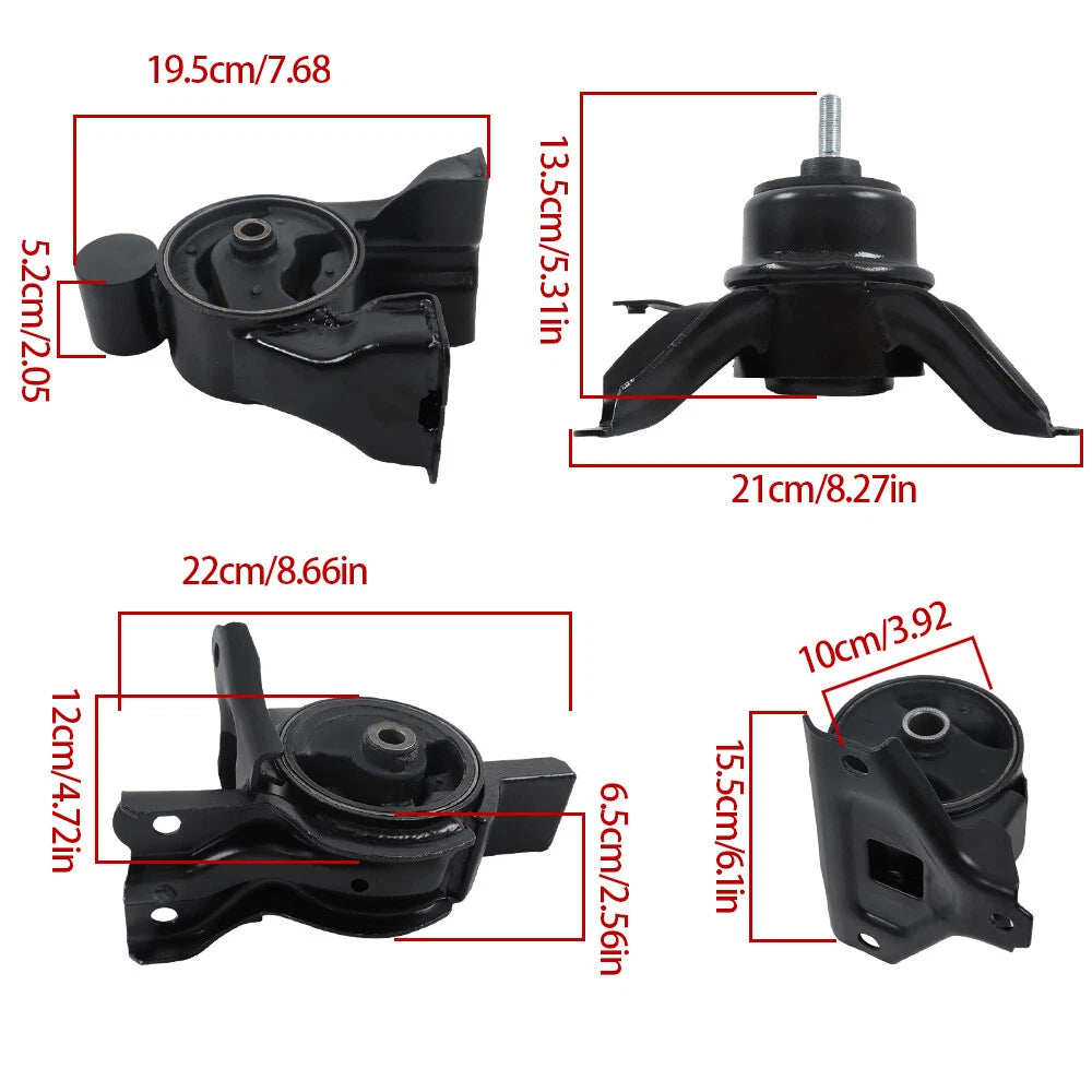 Set of 4 Engine Motor & Transmission Mounts for Hyundai Sonata (2011â2014)