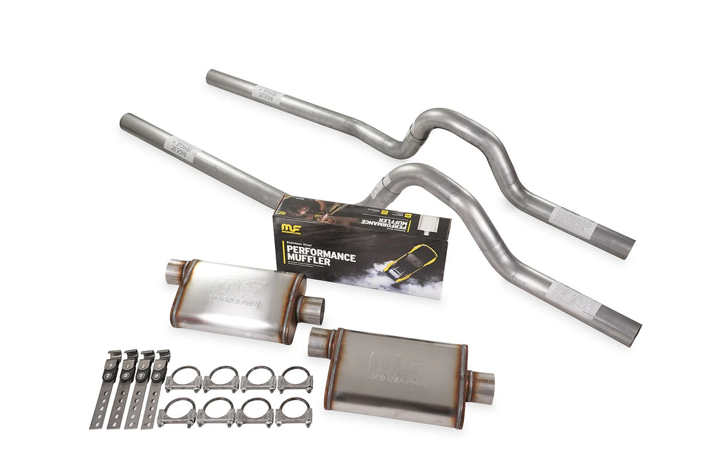 Dual Exhaust Kit 3" for GM C/K 10 1/2 Ton (1973–1980) MagnaFlow Stainless Rear Exit