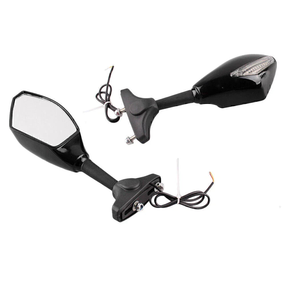 LED Rear Wing Mirrors for Universal Street Bikes