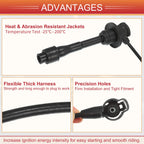 3X Spark Plug Wire Ignition Coil Cable No.9091915495 for Lexus ES300 (1997–2001)