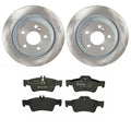 Brembo Rear Brake Kit 300mm Disc Rotors Low-Met Pads for Mercedes C215 C216 W220 (2000–2010)