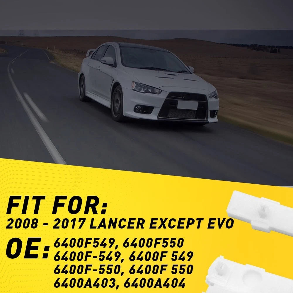 2X Front Bumper Bracket for Mitsubishi Lancer (2008–2017)