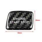 Carbon Fiber Engine Start Stop Button Sticker Cover for Chevrolet Camaro (2010–2023)