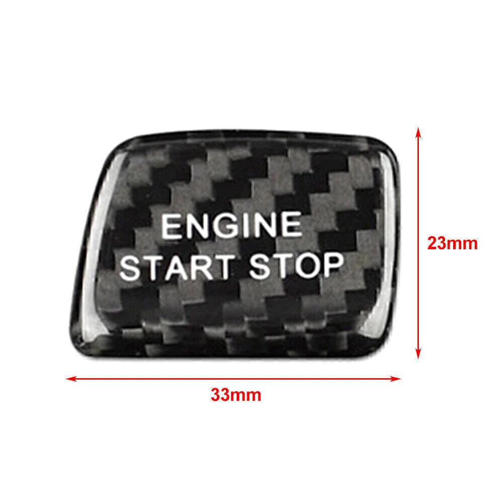 Carbon Fiber Engine Start Stop Button Sticker Cover for Chevrolet Camaro (2010–2023)
