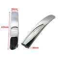 1 Pair Silver Front Bumper Molding Trim for Fiat 500 (2007–2015)