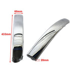 1 Pair Silver Front Bumper Molding Trim for Fiat 500 (2007–2015)