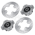 Front Left Right Wheel Hubs & Brake Disc Rotor for Honda Rancher 420 (2007–2014)
