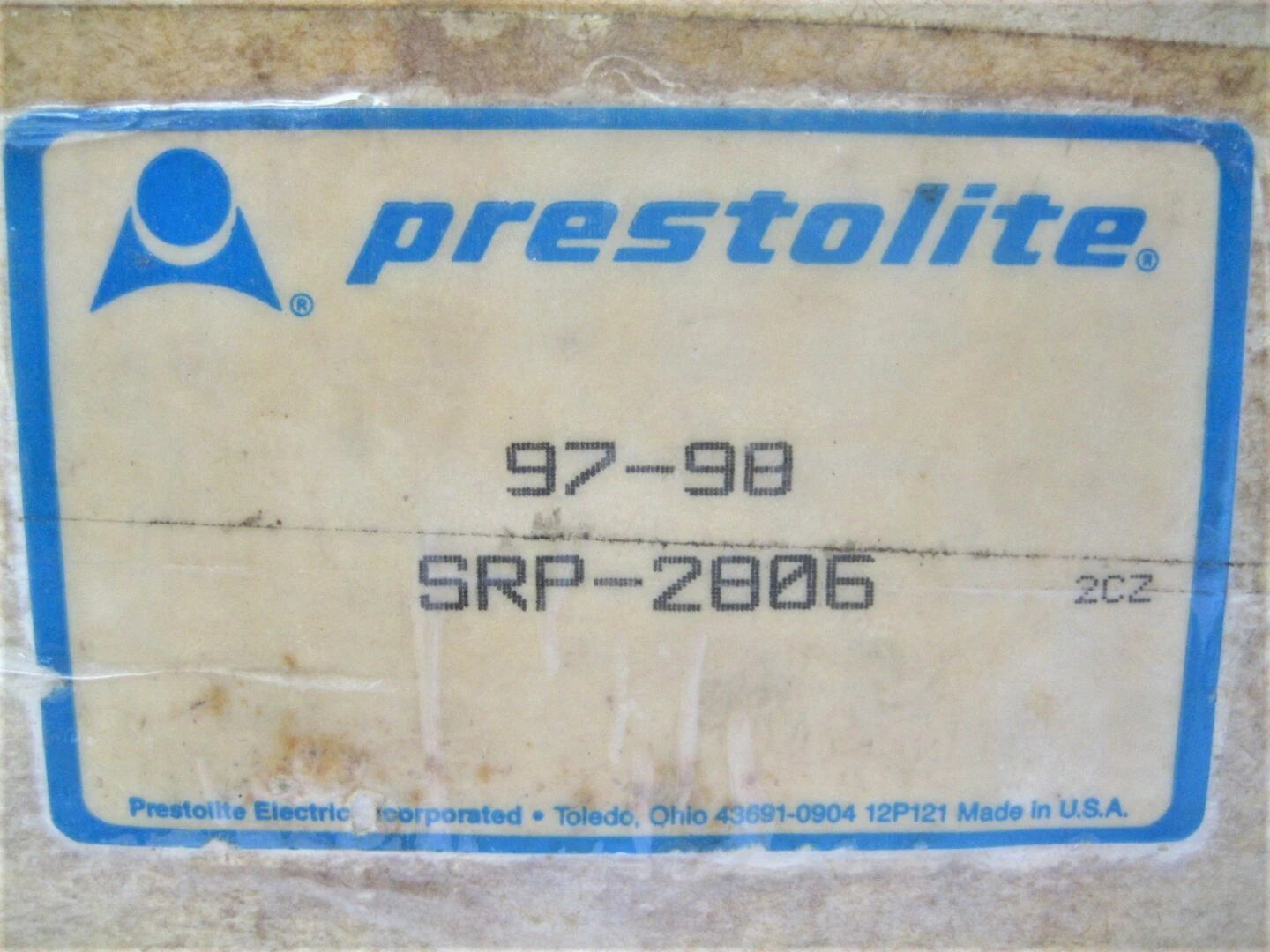 Prestolite Motor Distributor SRP-2806 for 97-98 Jeep 6 CYL