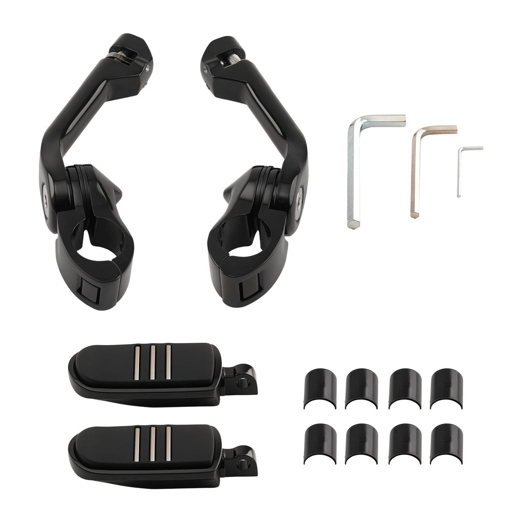 Folding Motorcycle Foot Pegs for Kawasaki Yamaha BMW (2015–2024)