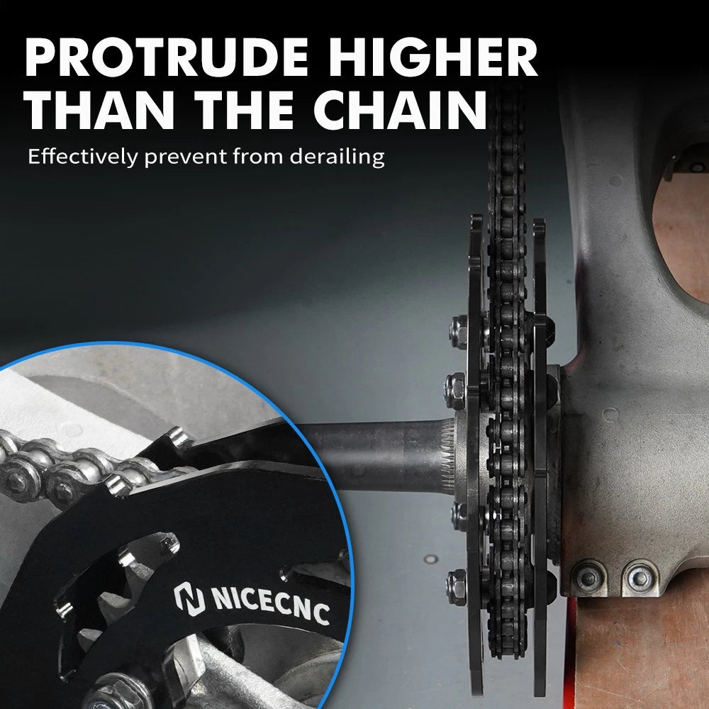 Rear Dual Sprocket Guard Chain Cover for Yamaha YFZ450R (2009–2024)