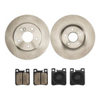 Rear Solid Rotors for Mercedes-Benz CLK430 (1999–2000) with Ceramic Pads