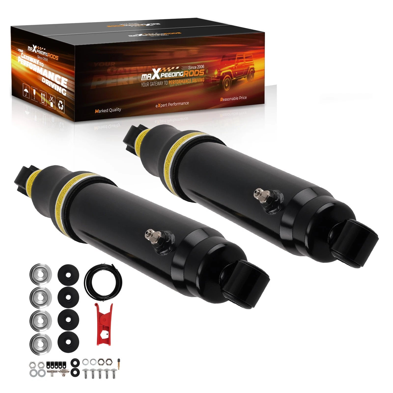 2X Rear Gas Shock Absorbers for Ford Bronco II Ranger (1984–1990)