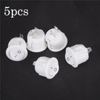 Set of 5 Mini Rocker Switches for Motorhome ON-OFF Round Terminal White