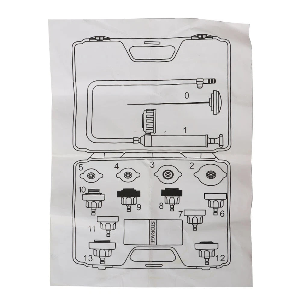Radiator Pressure Tester for Universal Cooling System