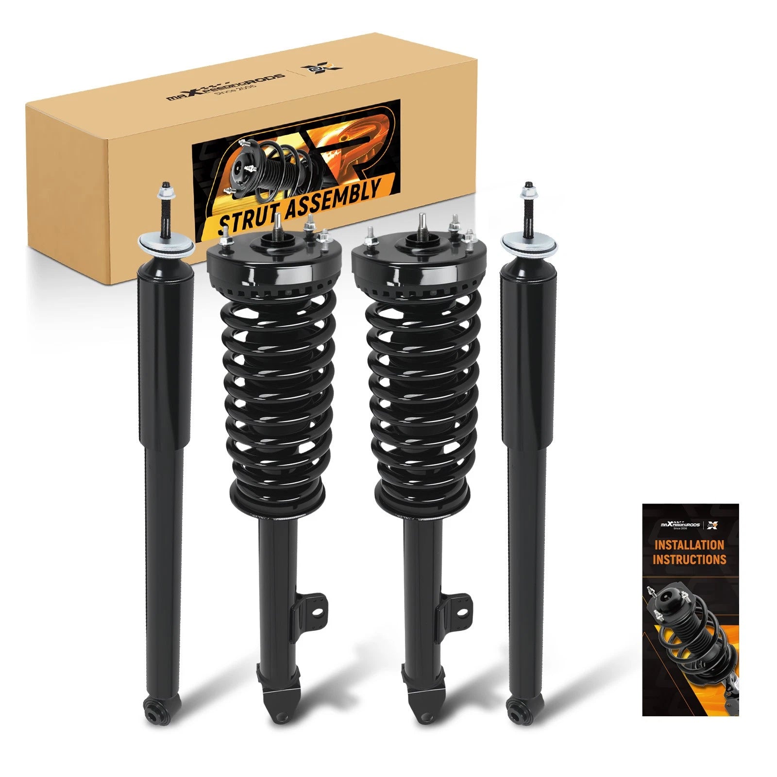 Quick Complete Struts Shock Coil Spring for Chrysler 300 Dodge Magnum (2005–2008)