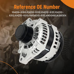 6 Groove Alternator 170A for Chevrolet Traverse (2009–2016) 25815839 11252