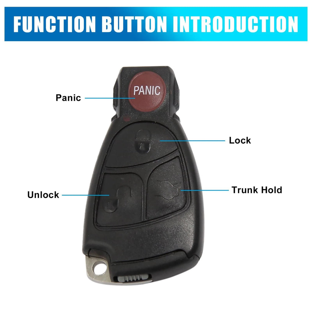 Key Fob Shell Case IYZ 3312 for Mercedes-Benz 