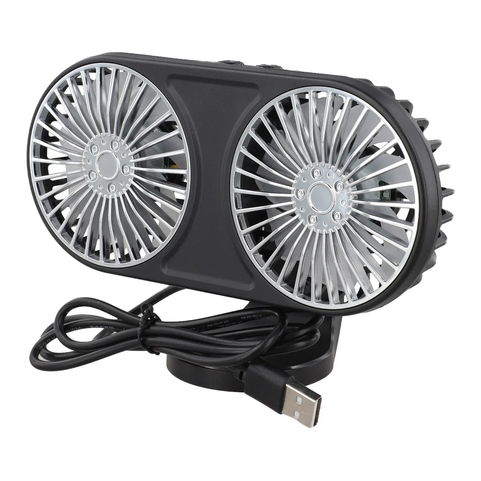 Dual Head USB Car Fan / 2 x / Dual Head USB Car Fan for Vehicles