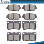 Set of 4 Low Dust Ceramic Brake Pads for Lexus IS250 (2009–2013)