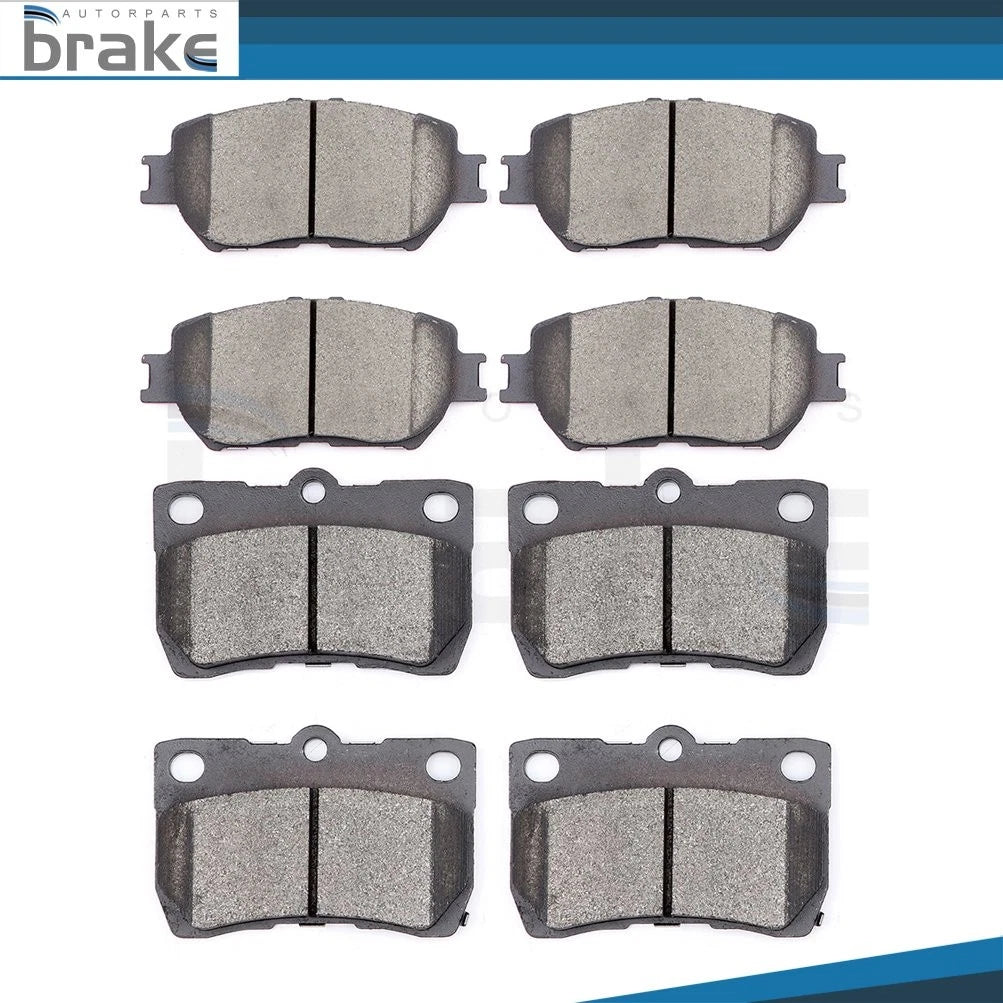 Set of 4 Low Dust Ceramic Brake Pads for Lexus IS250 (2009–2013)