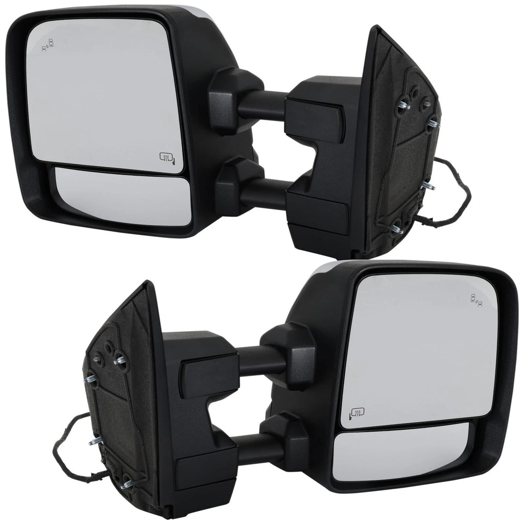 Towing Mirrors for Nissan Titan XD (2016–2019) Power Heated Chrome