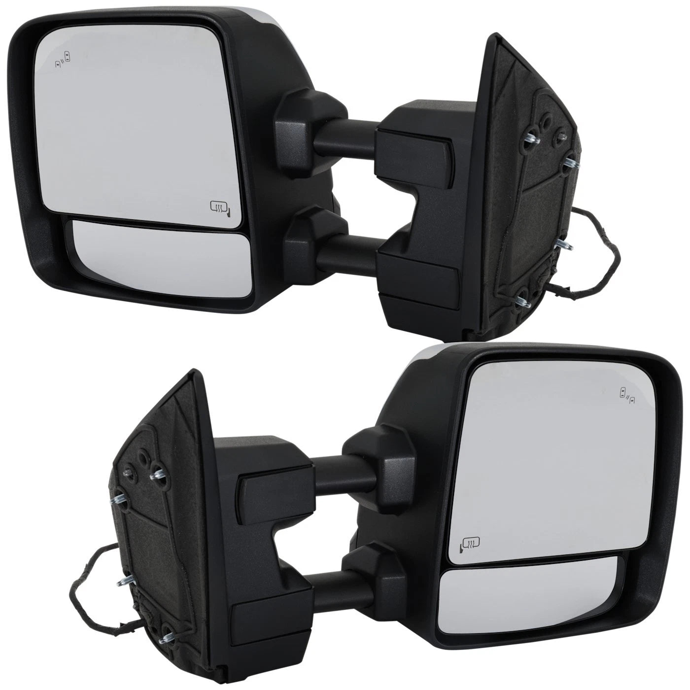 Towing Mirrors for Nissan Titan XD (2016–2019) Power Heated Chrome