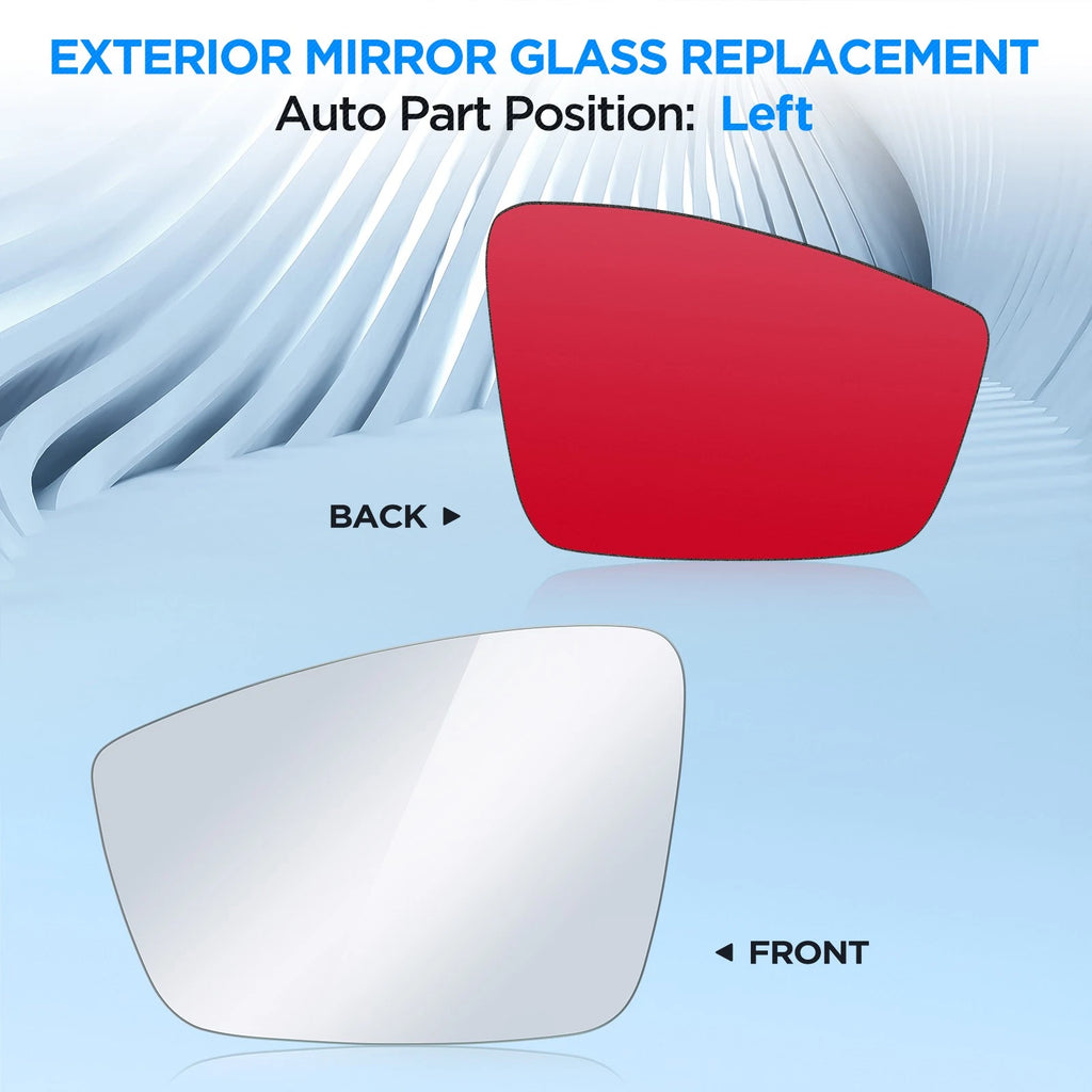 Driver Side Mirror Glass for Volkswagen Jetta Beetle (2011-2018)