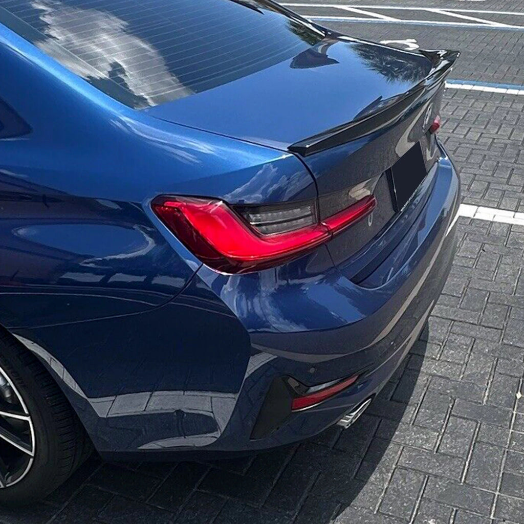 Rear Trunk Spoiler for BMW G20 330i G80 M3 (2019–2025) Gloss Black M4 Style