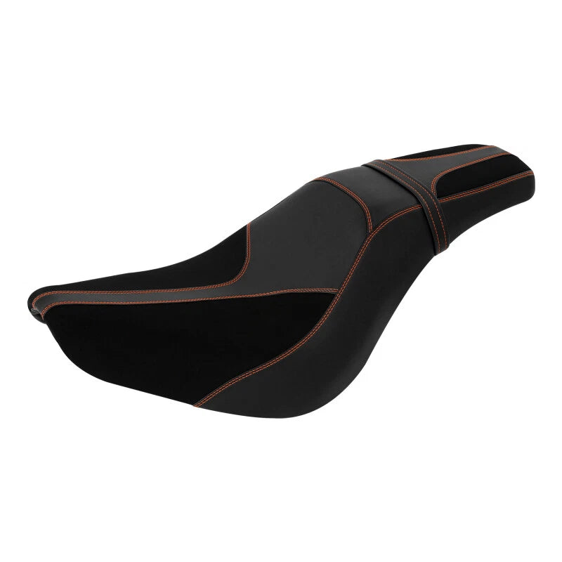 Black Driver & Passenger Seat for Harley Softail Street Bob Slim (2018–2024)