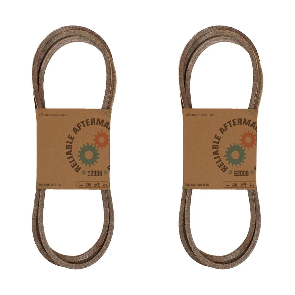 Set of 2 Aftermarket Primary Deck Belts for John Deere