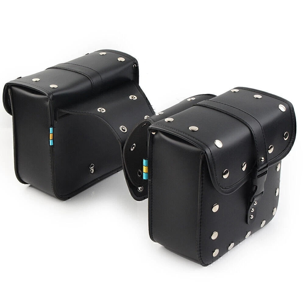 2X Motorcycle Saddle Bags Side Storage Luggage Bag Universal