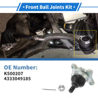 2 Pcs Front Lower Ball Joints for Toyota 4Runner (1989–1996) No.K9519/4333039315