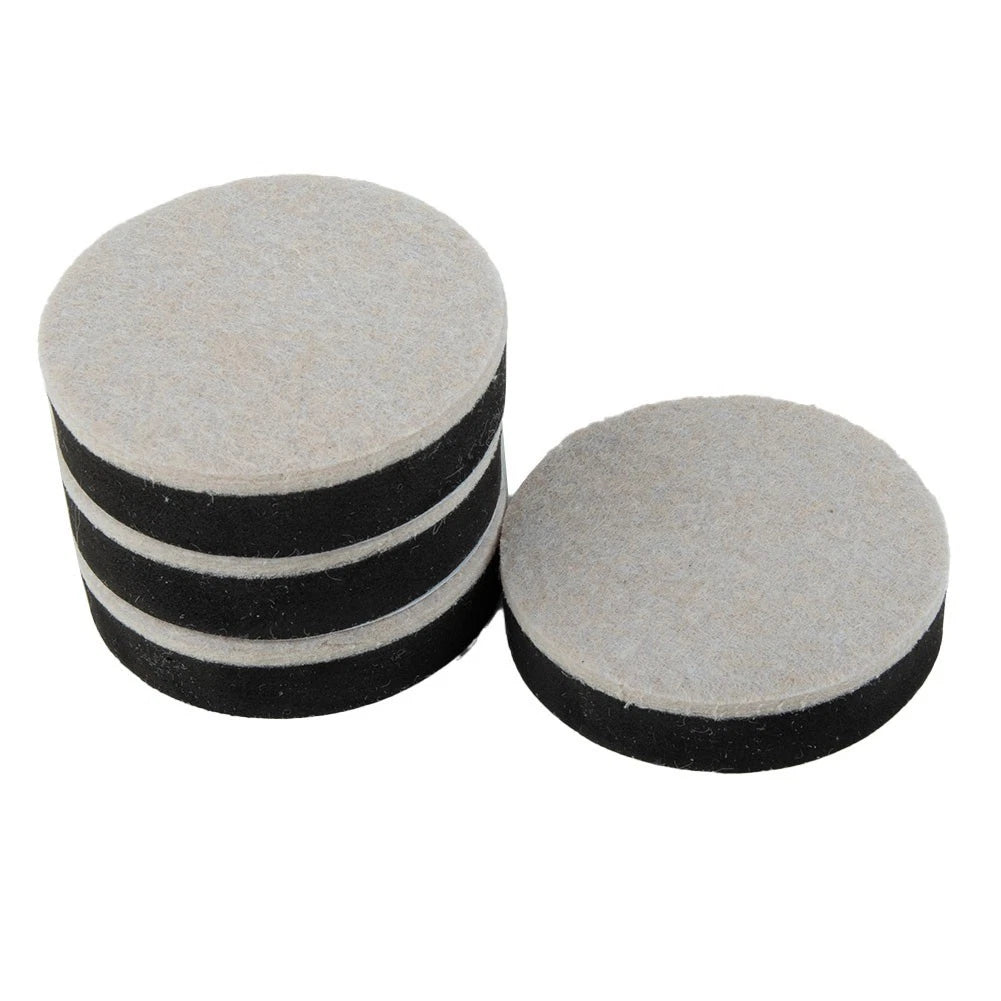 Set of 4 Round Felt EVA Chair Leg Pads for Floor Protection
