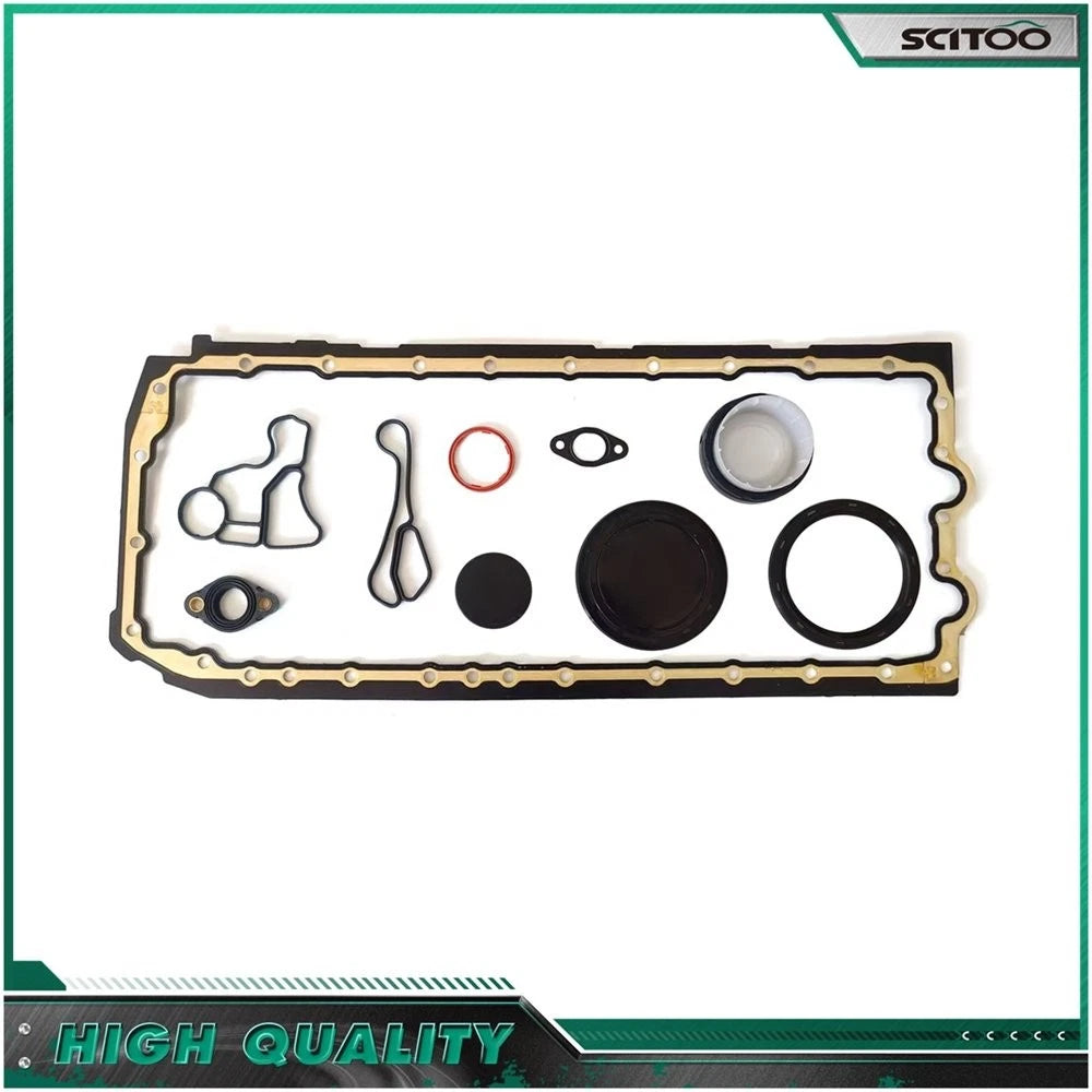 Oil Pan Gasket Set w/ Oil Cooler Seal for BMW 535i GT xDrive (2011–2017)